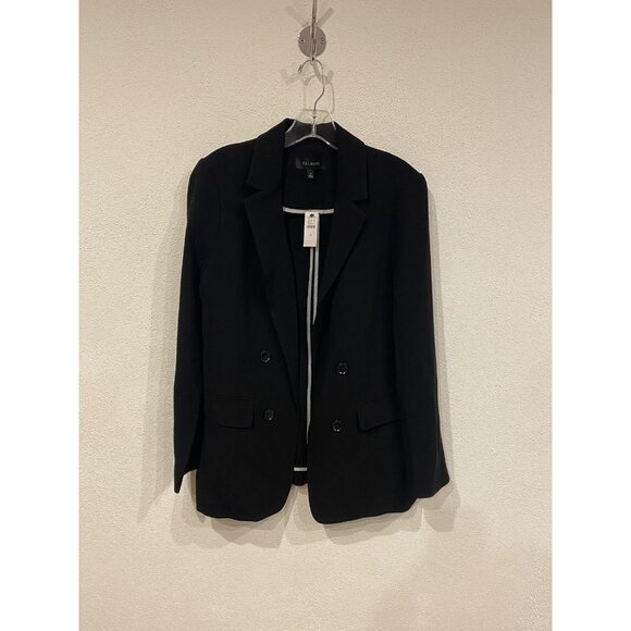 Talbots Blazer Womens 4 Black Double Breasted Jacket Classic Career Workwear - Picture 2 of 4